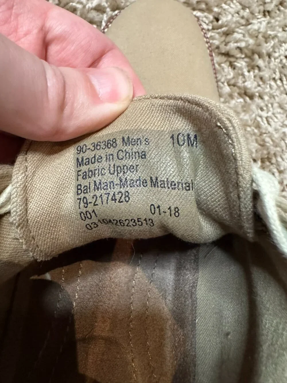 Docker's Size 10 Men's Khaki Oxfords